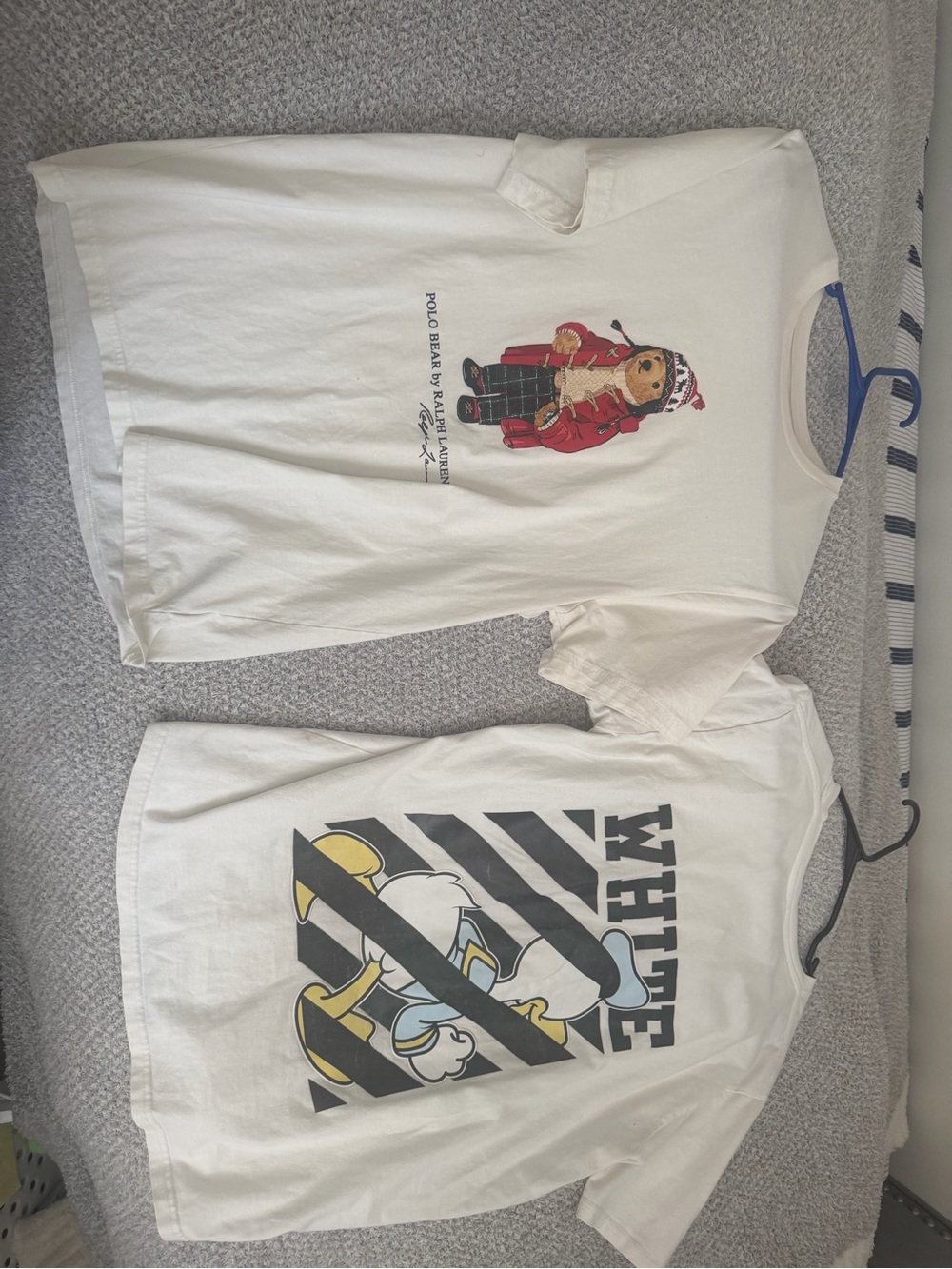 Ralph Lauren White Polo Bear Graphic Tee with Red & Navy Bear Outfit